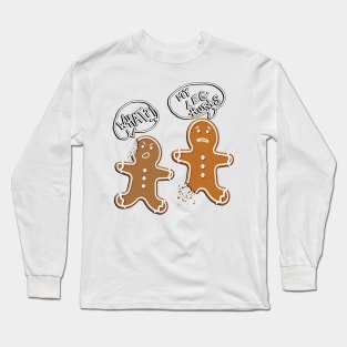 Funny Gingerbread Couple Gifts Cute Christmas Long Sleeve T-Shirt